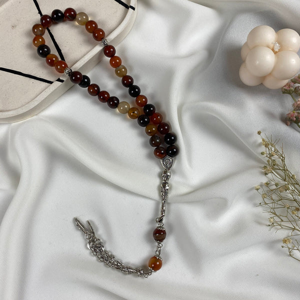 Rosary 33 Beads| Mix brown