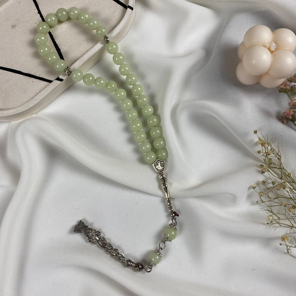 Rosary 33 Beads| Lemon green