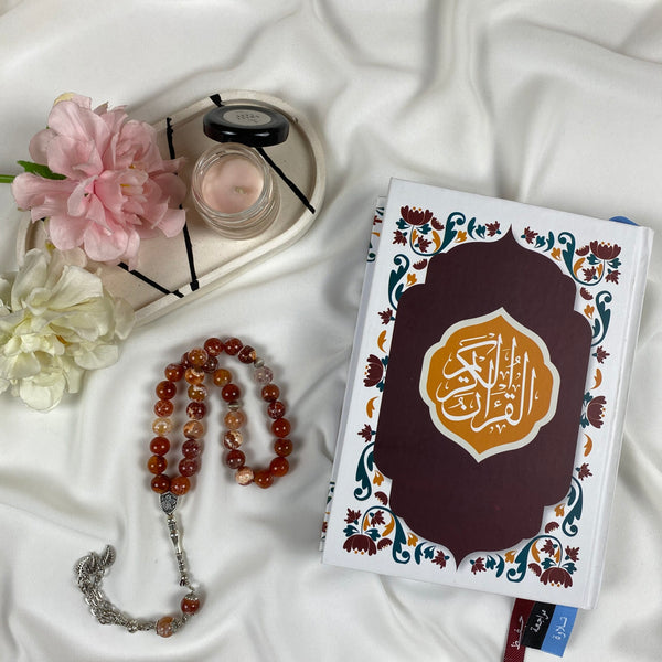 Quran&  Rosary Package | White Havan
