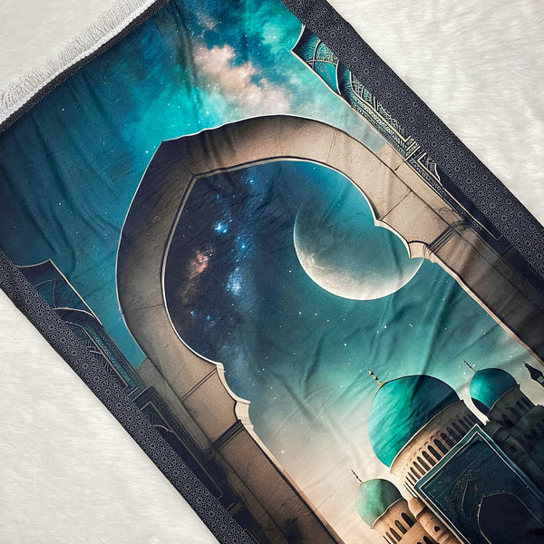 Turquoise gradient| Prayer Mat
